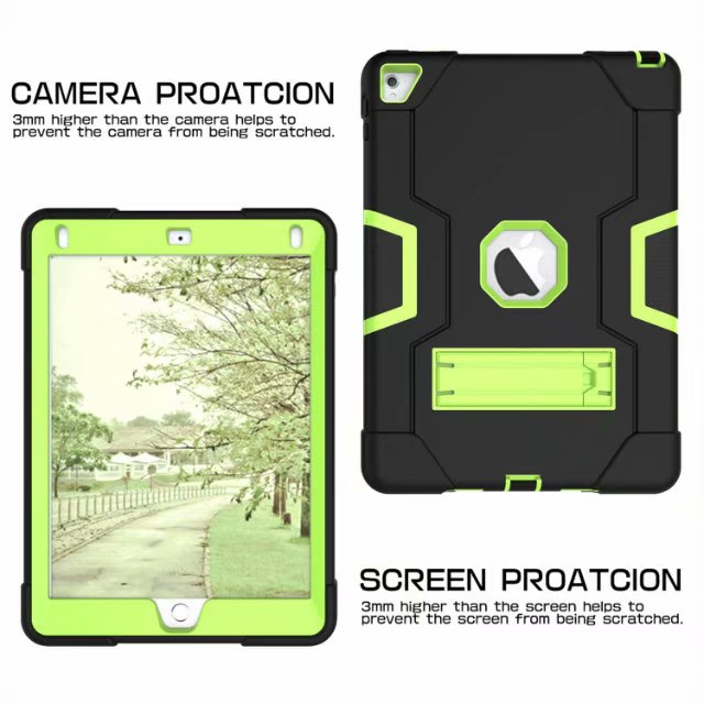 Armor Case For iPad2 iPad3 iPad4 Kids Safe Heavy Duty Silicone Hard Cover For Ipad 4 3 2 iPad 3 2 Tablet Case