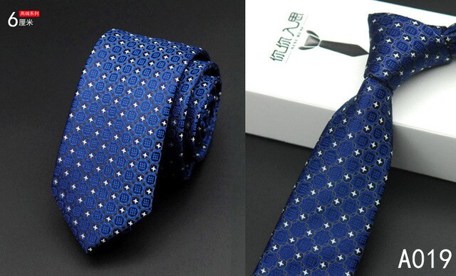 Mens Silk Tie Navy Blue Yellow Striped Slim Necktie 6cm Business Wedding Gravatas Luxury Handmade Gold Tie: 7
