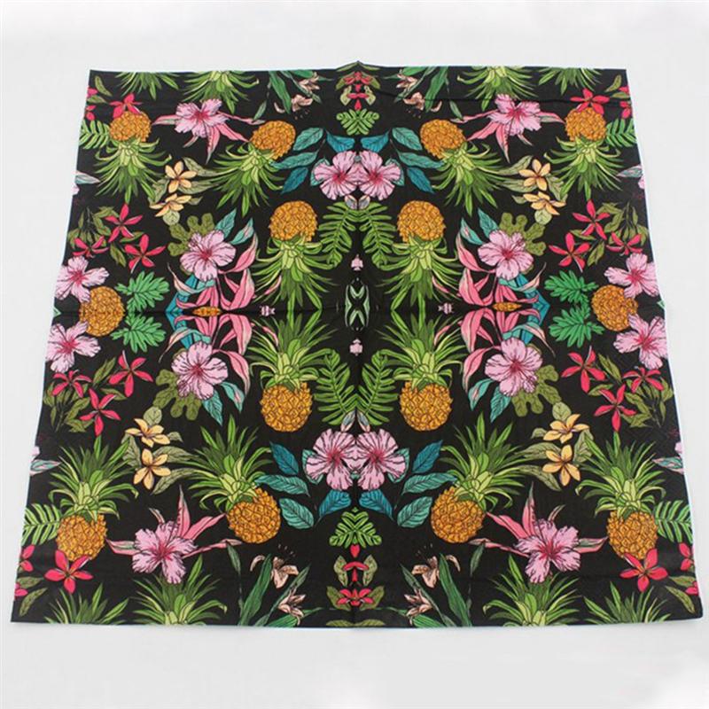 40 Pcs Kleurrijke Wegwerp Servetten Papieren Bloem Elegante Servet Comfortabele Servet Voor Thuis Festival Verzamelen Feestartikelen