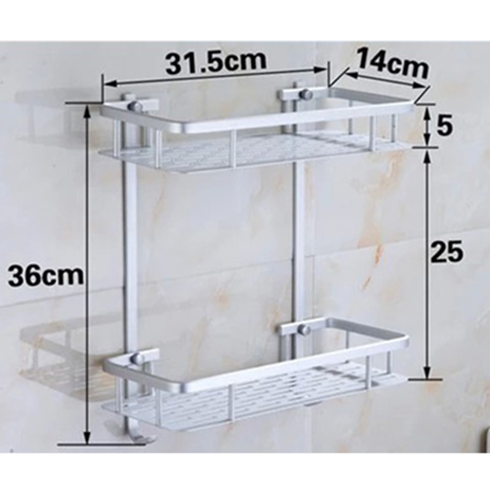 Raum Aluminium Badezimmer Regal Dusche Shampoo Seife Kosmetische Regale Bad Zubehör Lagerung Organizer Rack Halter