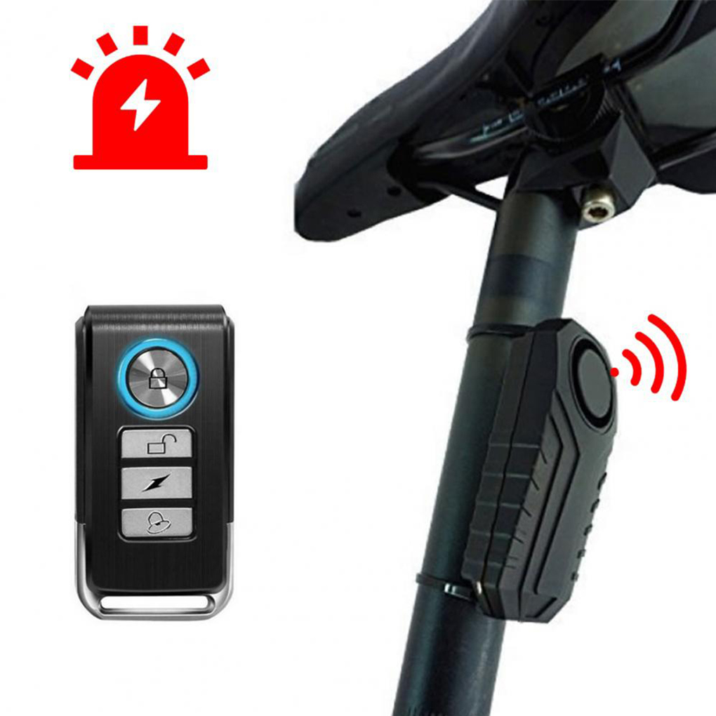Bike Alarm Motorcycle Anti-lost Remote Control Alert IP55 Waterproof Bike Vibration Wireless Alarm