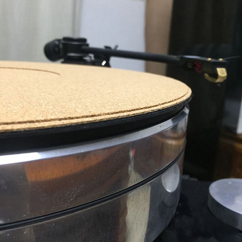 Kurken lp slipmat 2mm dikke antistatische slipmatten voor 12 inch lp vinylplaten