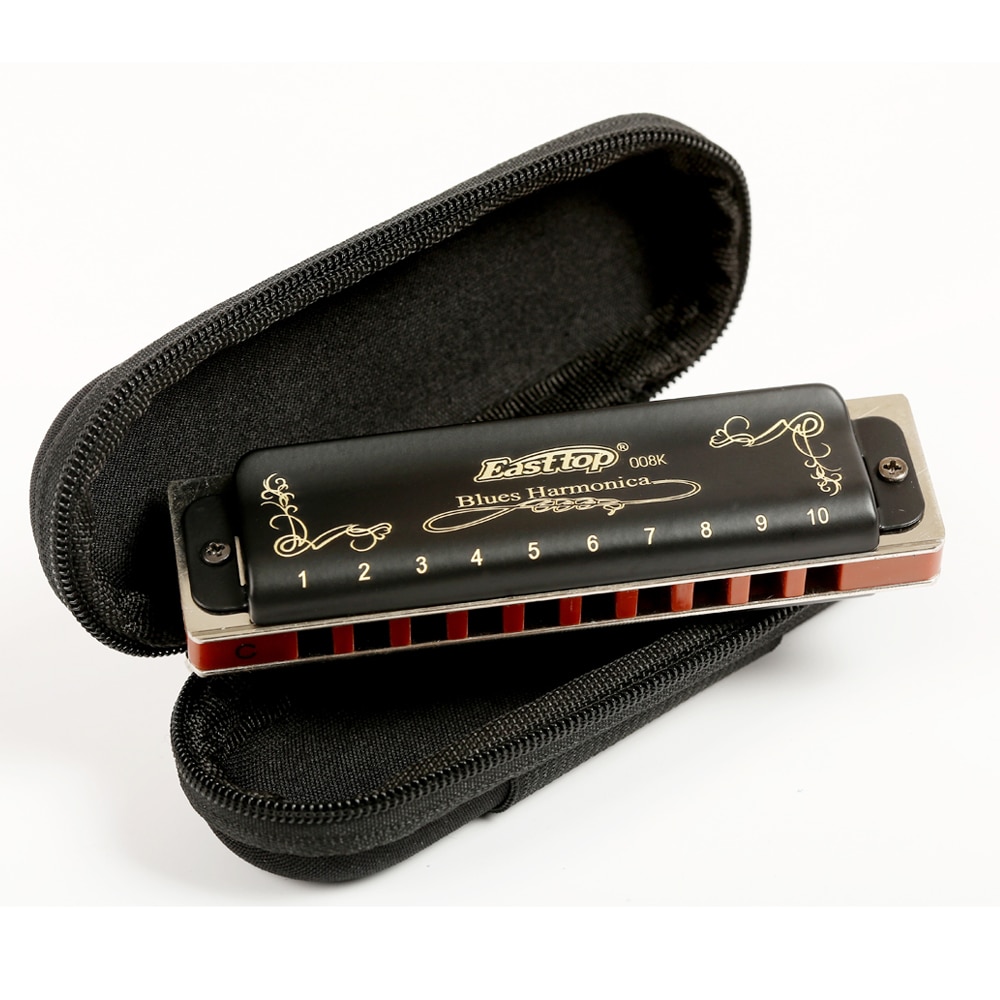 Jazz Blues 10 Holes Harmonica Musical Instrument