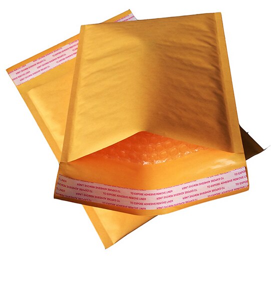 Enveloppe étanche jaune, emballage à bulles, sacs de courrier, 1 pièce