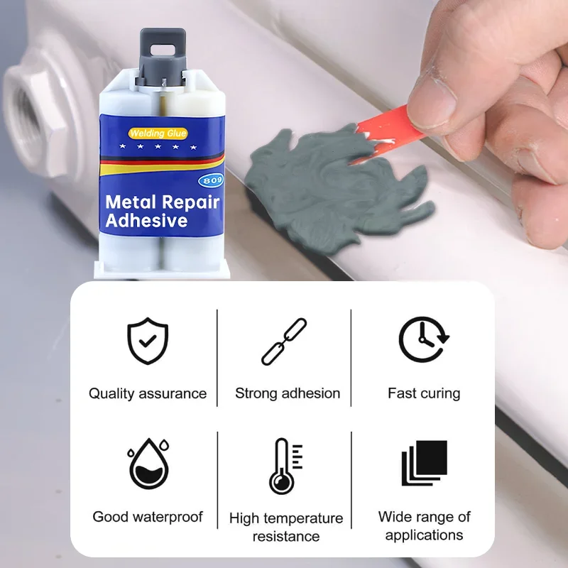 Strong Metal Repair Glue High Strength Heat Resistance Glue Magic Plastic Repair Casting Adhesive Cold Welding Filler Sealant