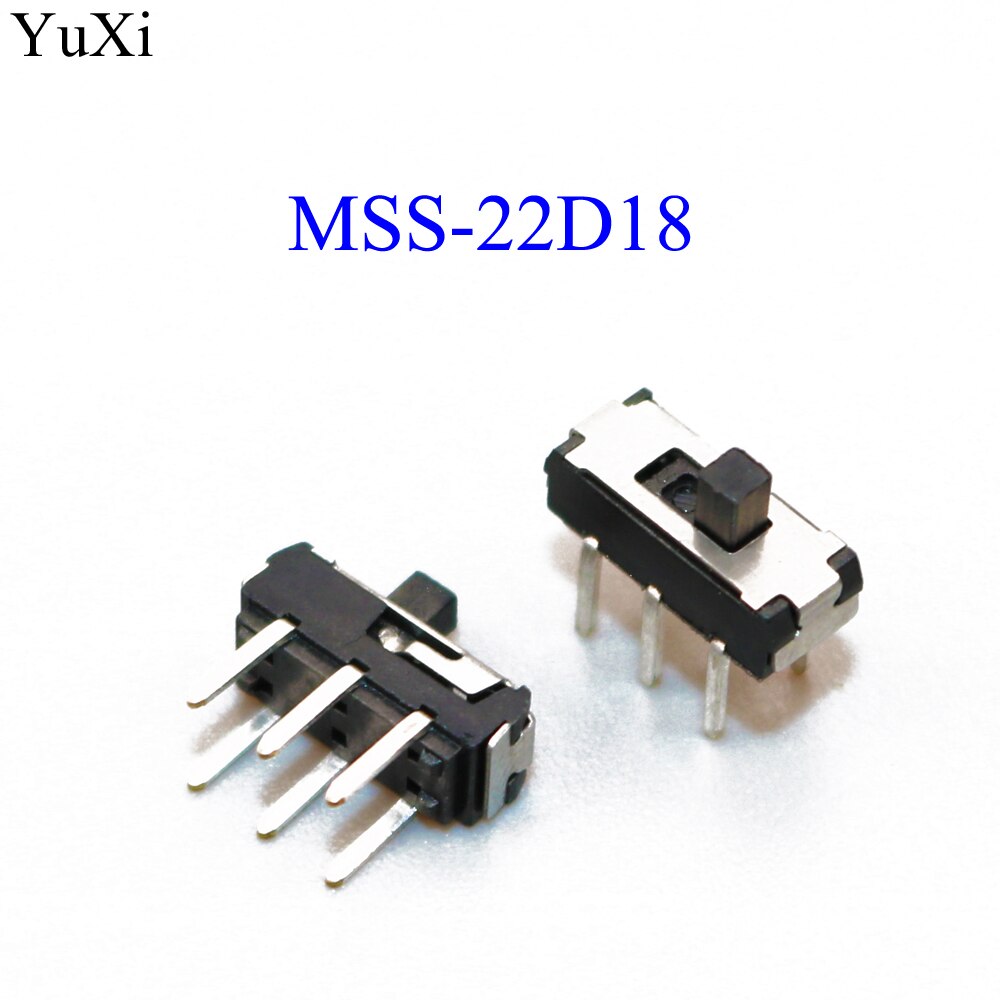 YuXi SS 12D00 SS12F15 Slide switch slide gear fluctuation band 2/3 file single double horizontal mini horizontal power supply: MSS-22D18