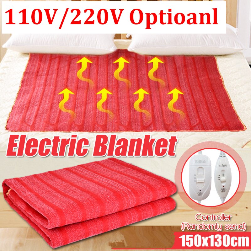 110V/220V Elektrische Deken Kachel Single Body Warmer Flanel Verwarmde Deken Thermostaat Elektrische Verwarming Bed Warmer Pad