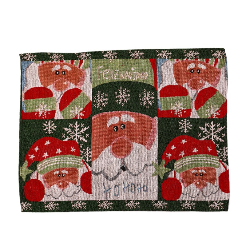 Vrolijk Kerstfeest Placemat Kerst Placemats Heatproof Doek Kerst Ornament Keuken Decoratie Voor Thuis Diner Decoratie