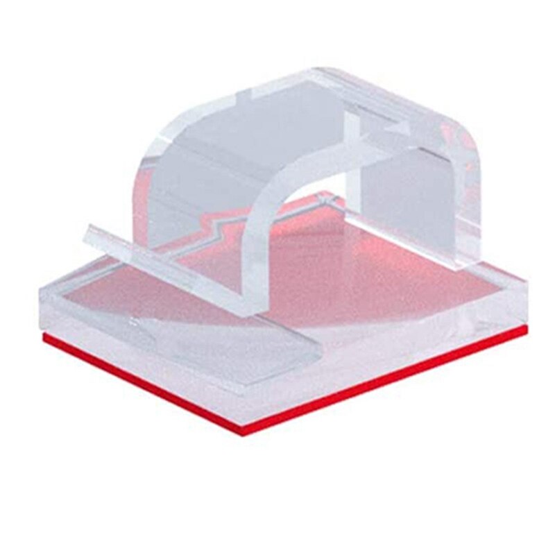 Data Line Cable Sorting and Fixing Device 50 Cable Clamps Bonding Cable Storage Wire Rack Cable Management (Transparent): Default Title