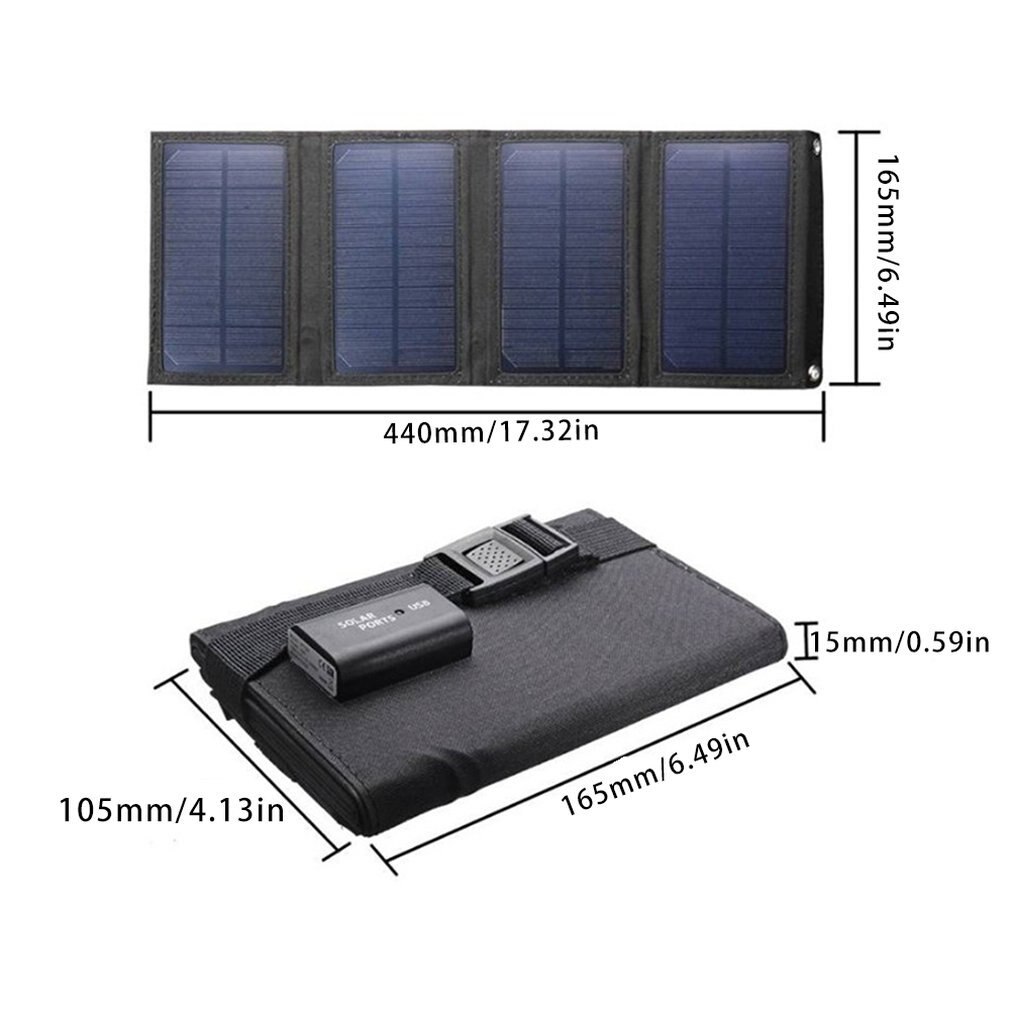 20w sunpower solcelle foldepanel usb telefonoplader rejse camping udendørs vandretur solenergi foldebræt til mobiltelefon