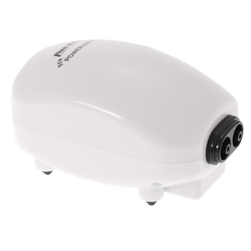 Ultra Stille Aquarium Luchtpomp luchtcompressor Zuurstof Luchtpomp Enkele & Dubbele Outlet 3W 220-240V EU plug vis accessoires