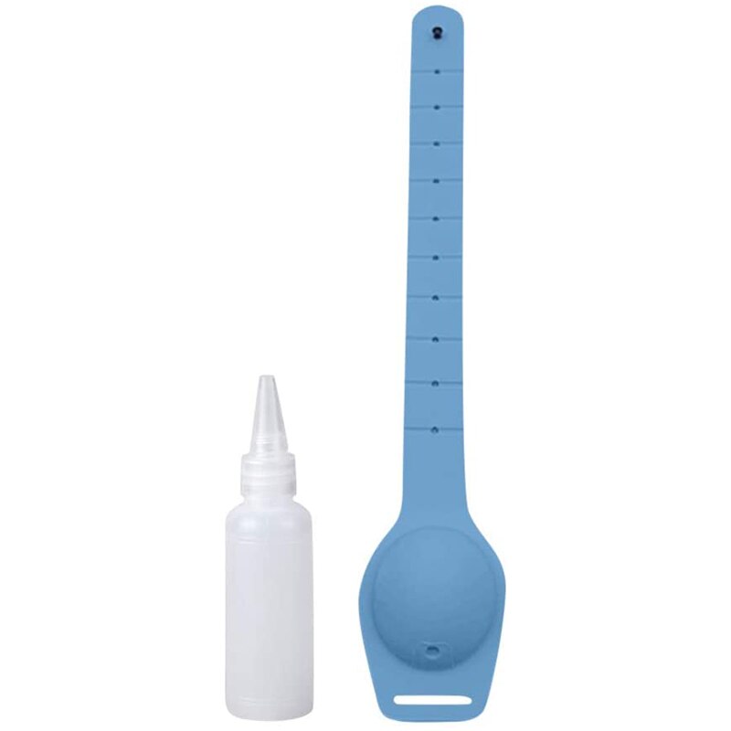 Dispensador de muñequera recargable de Gel de limpieza a mano, capacidad de 12-13ml, exprimidor pequeño ajustable DOD886: light blue