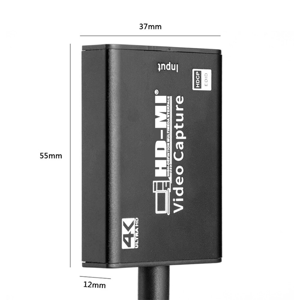 Usb 3.0 Hdmi Capture Card 4K Hdmi Acquisitie Kaart Mini Video Grabber Record Box Voor Opname