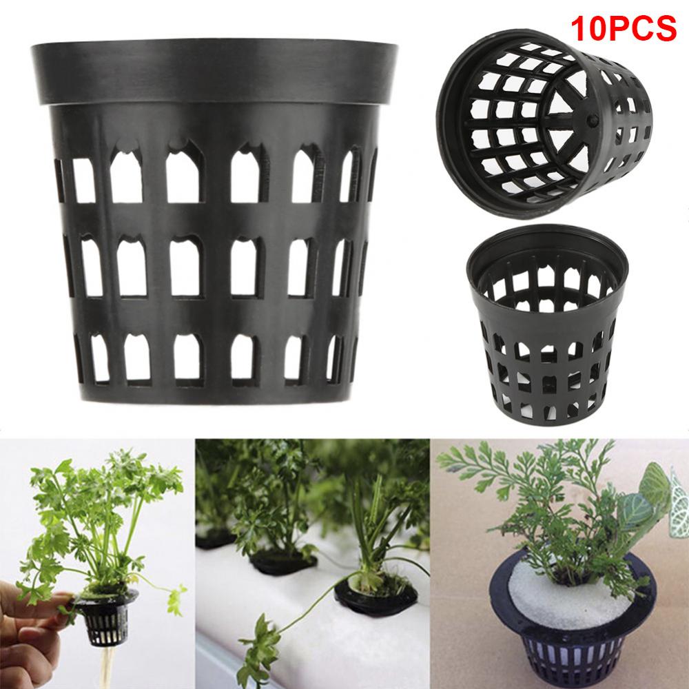 10Pcs/Set Plastic Aquatic Pots Basket For Aquarium Water Flower Plant Grass Cultivate Pot And Aquarium Fish Tank Aquatic Decor
