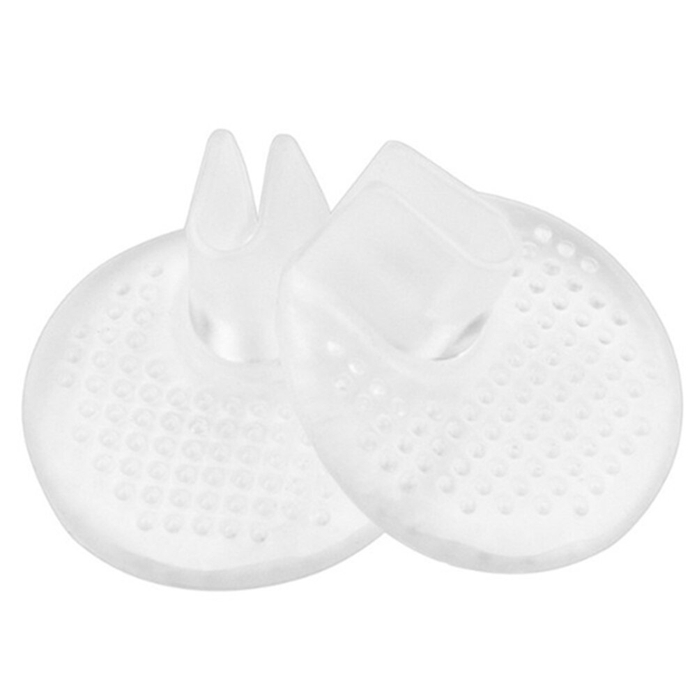 1 Pair Silicone Non-slip Toe Separator for Slippers High Heels Transparent Stress Relieve Foot Cushion Pads