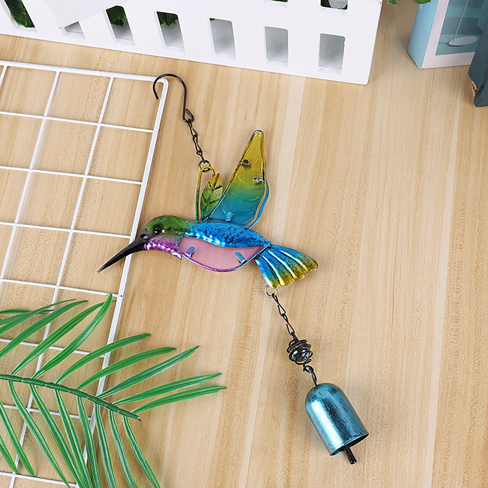 Wind Chimes Aluminum Hanging Ornament Home Outdoor Garden Yard Deco Hummingbird Wind Chime Hangs Pendant for Living room