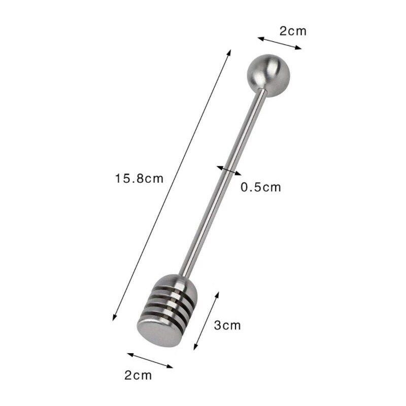 304 Rvs Honing Stirrer Gebogen En Rechte Handvat M... – Grandado