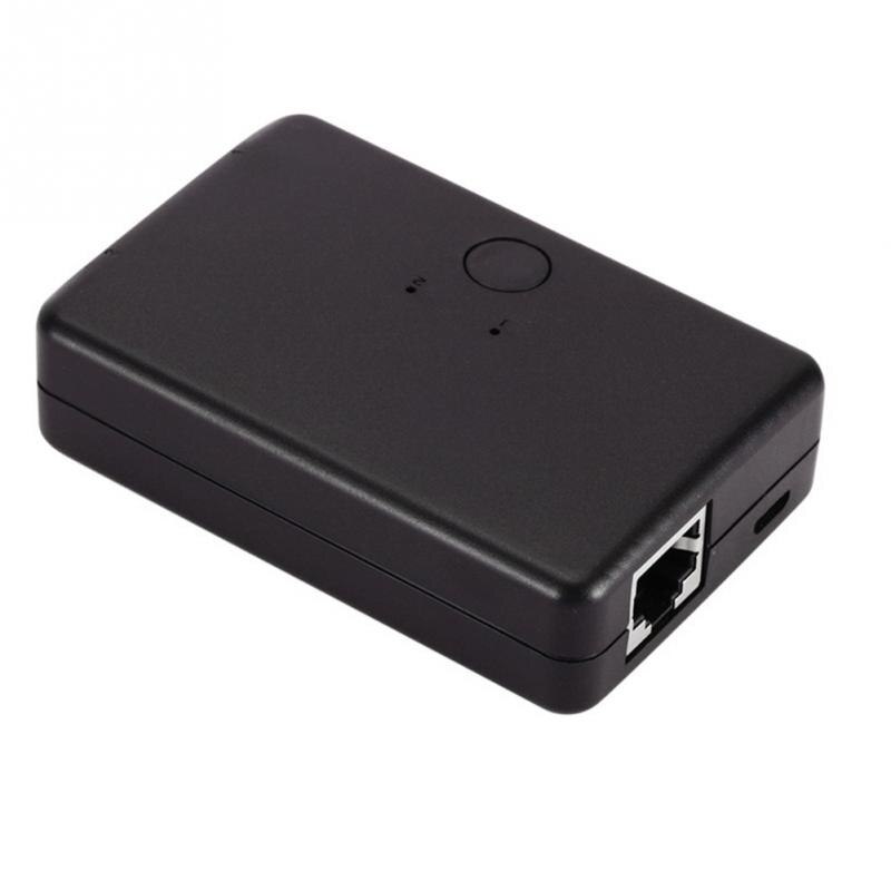 Enchufe y Play Internet Mini Hub interruptor de red estable portátil LAN CAT Selector interno externo hogar Oficina escritorio 2 puertos