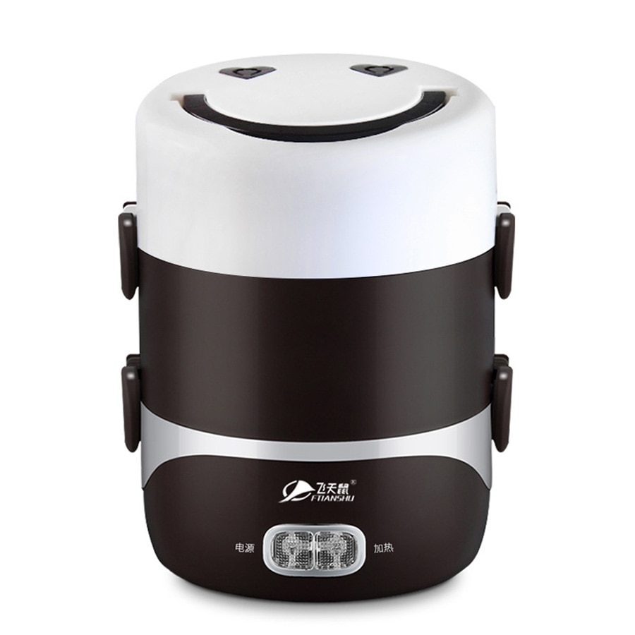 Mini Cooker 3 Layers Potable Electrical Heating Bento Box Picnic Lunch Cabinet Keep Wram Food Container Mini Cooker For 1-2 man