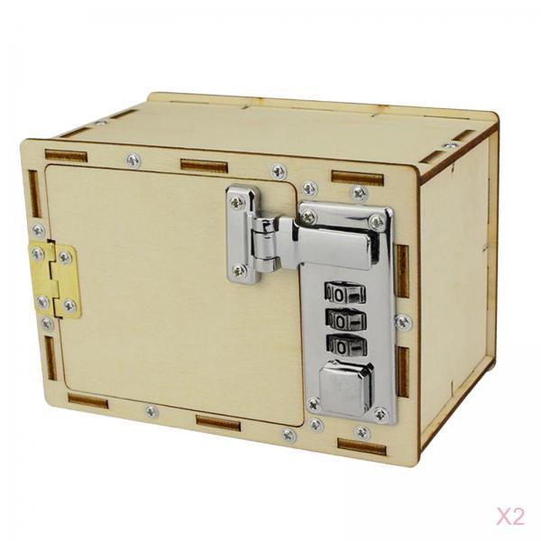 2pc Kinder Gizmo DIY Mechanische Lock-Box Passwort Box Puzzle Spielzeug Bord Spiel