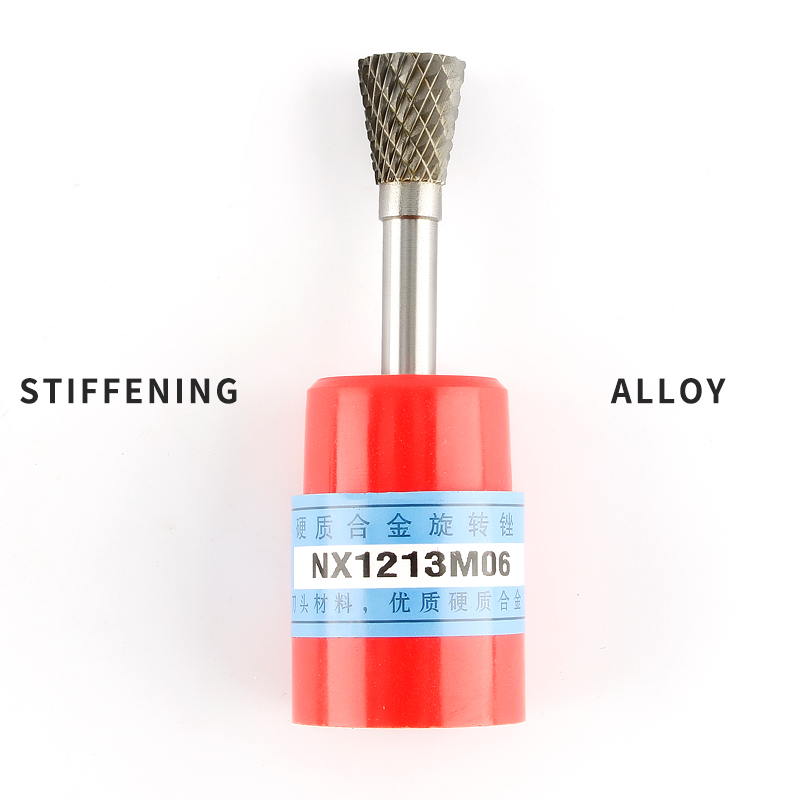 Inverted Cone Shape Alloy Rotary File 1pcs Hard Metal Grinding Head Milling Cutter Tungsten Wood Carving Tool N-Type