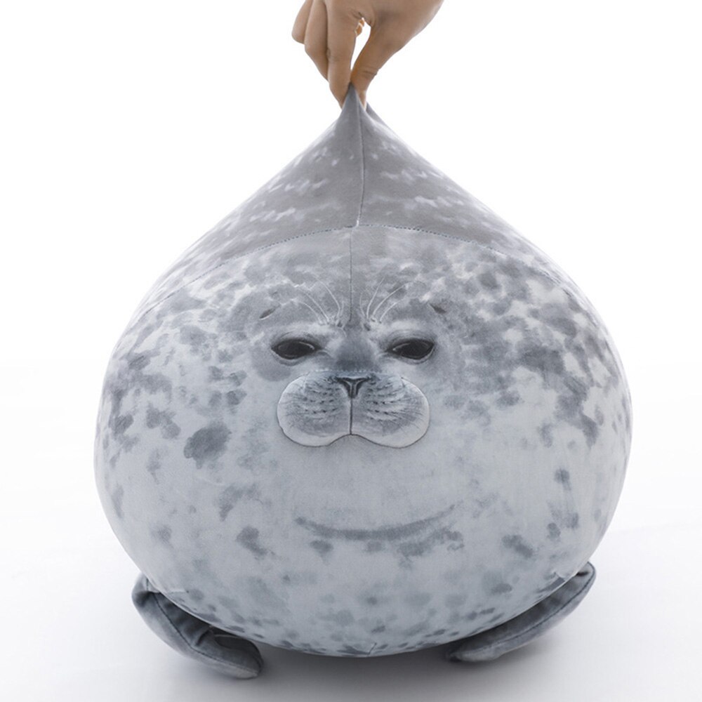 IKAUOIE 60cm Super Soft Osaka Seal Pillow Plush Toy Aquarium Sea Animal Pillow Doll Special For Children
