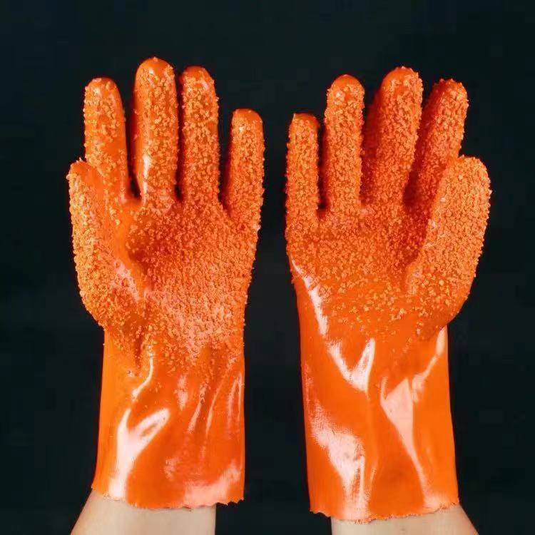 Öl beständige Handschuhe imprägnierte Gummi haut wasserdichte rutsch feste Peeling arbeiten super verschleiß feste, strap azier fähige Handschuhe: Blau