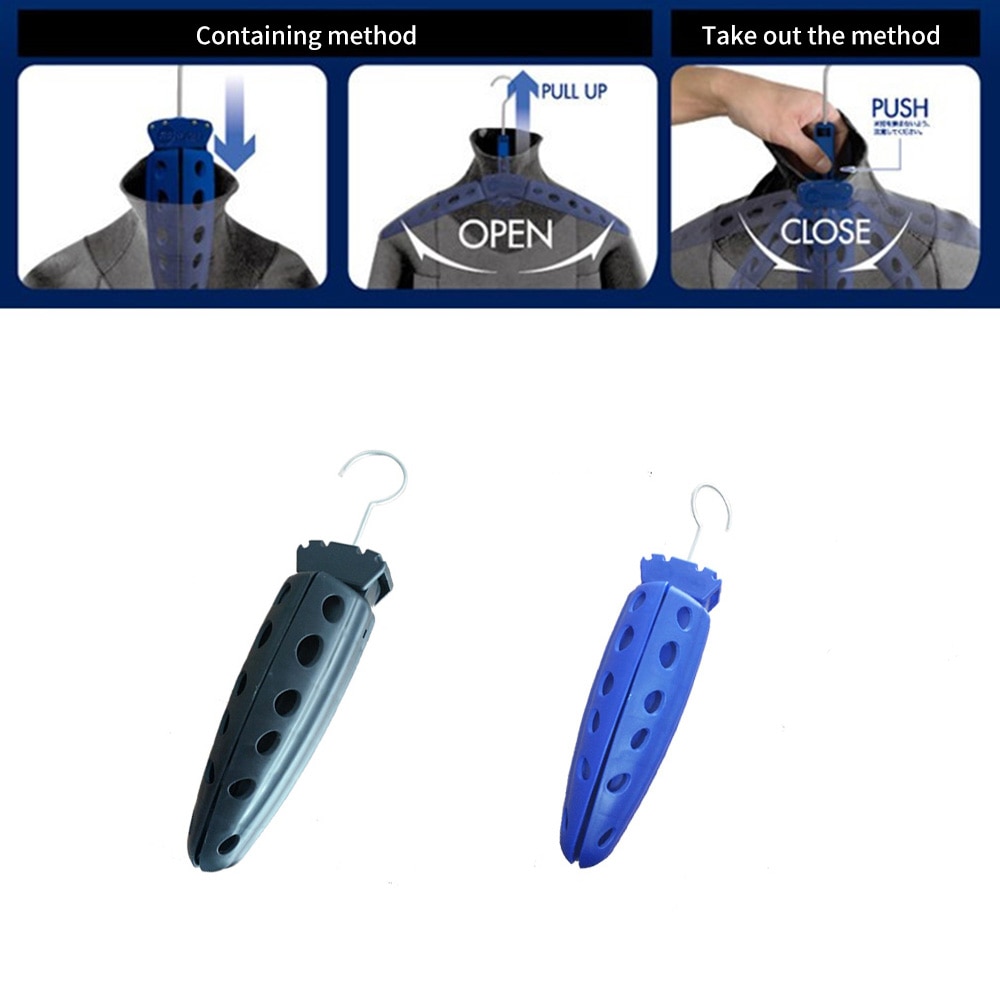 Colgador de traje de baño BCD, percha de buceo duradera multiusos, traje de neopreno y traje de secado plegable, abrigo para viajes al aire libre