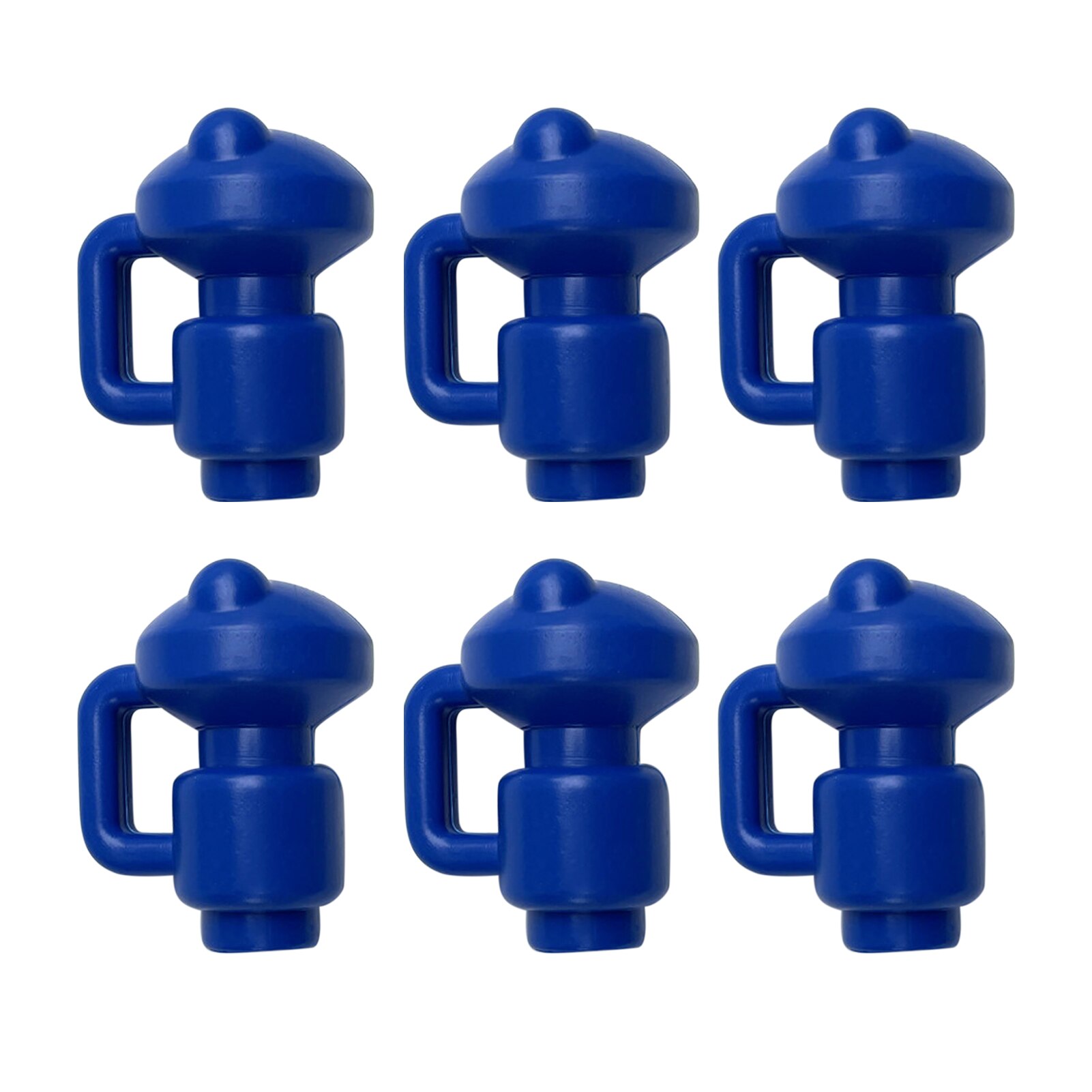 Thickened Cover Easy Install Trampoline Pole Caps G Shaped Accessories Top Net Fixing Jumping Bed PP Hook Enclosure Steel Pipe: 6pcs