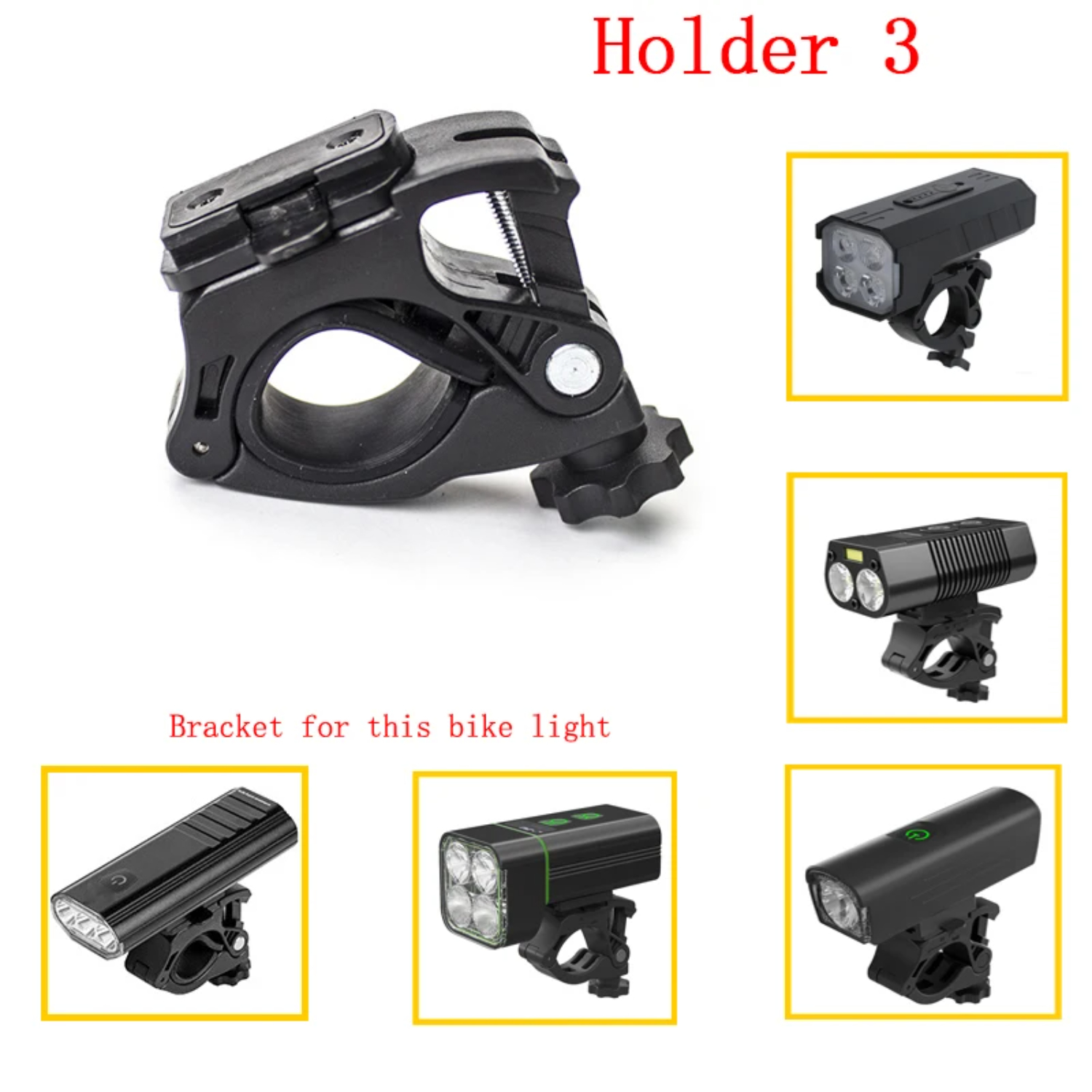 1PC Bike Light Bracket Mount Bike Lamp Support Bicycle Light Holder Bike Accessories Rotation Cycling Bike Flashlight Rack Xoss