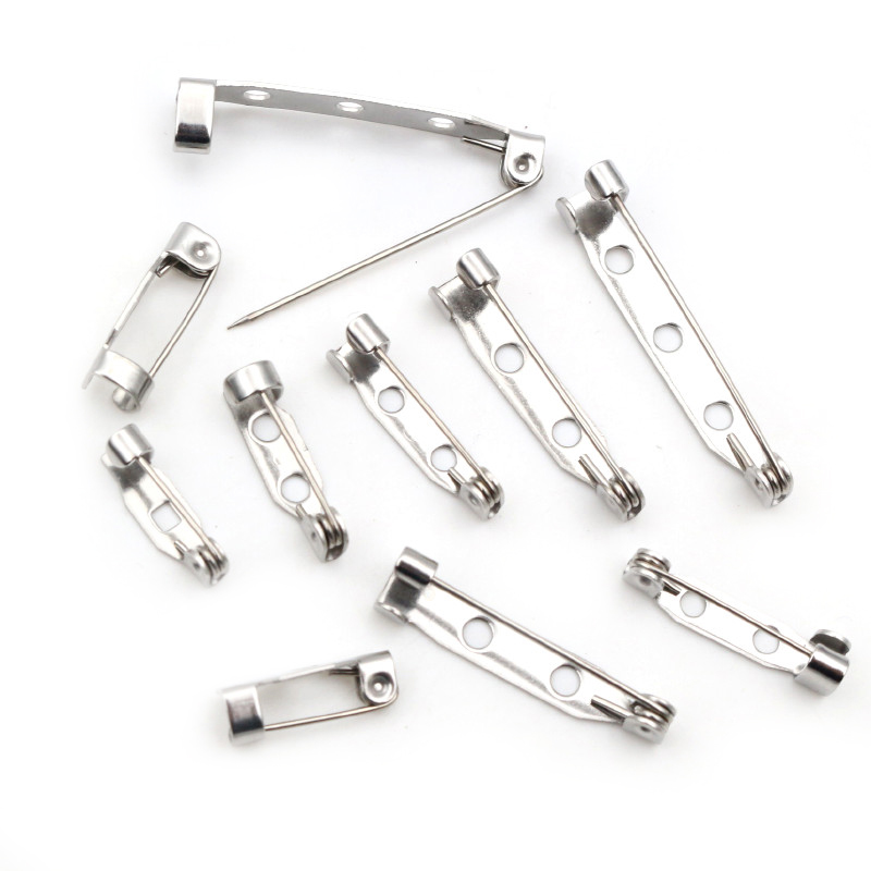 20 sztuk/partia 14 17 19 25 32mm 316 ze stali nierdzewnej broszka klip Pins bezpieczeństwa broszka ustawienia puste dla DIY tworzenia biżuterii dostaw