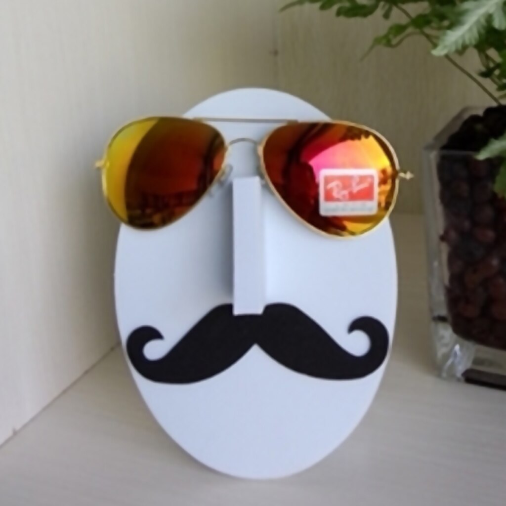 Moustache ansigt briller solbriller brille display stand holder organizer