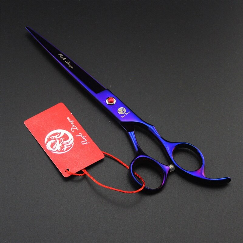 Japan 440C Pet Grooming Scissors Set 7 Inch Dog Shears Hair Cutting Thinning Curved Scissors