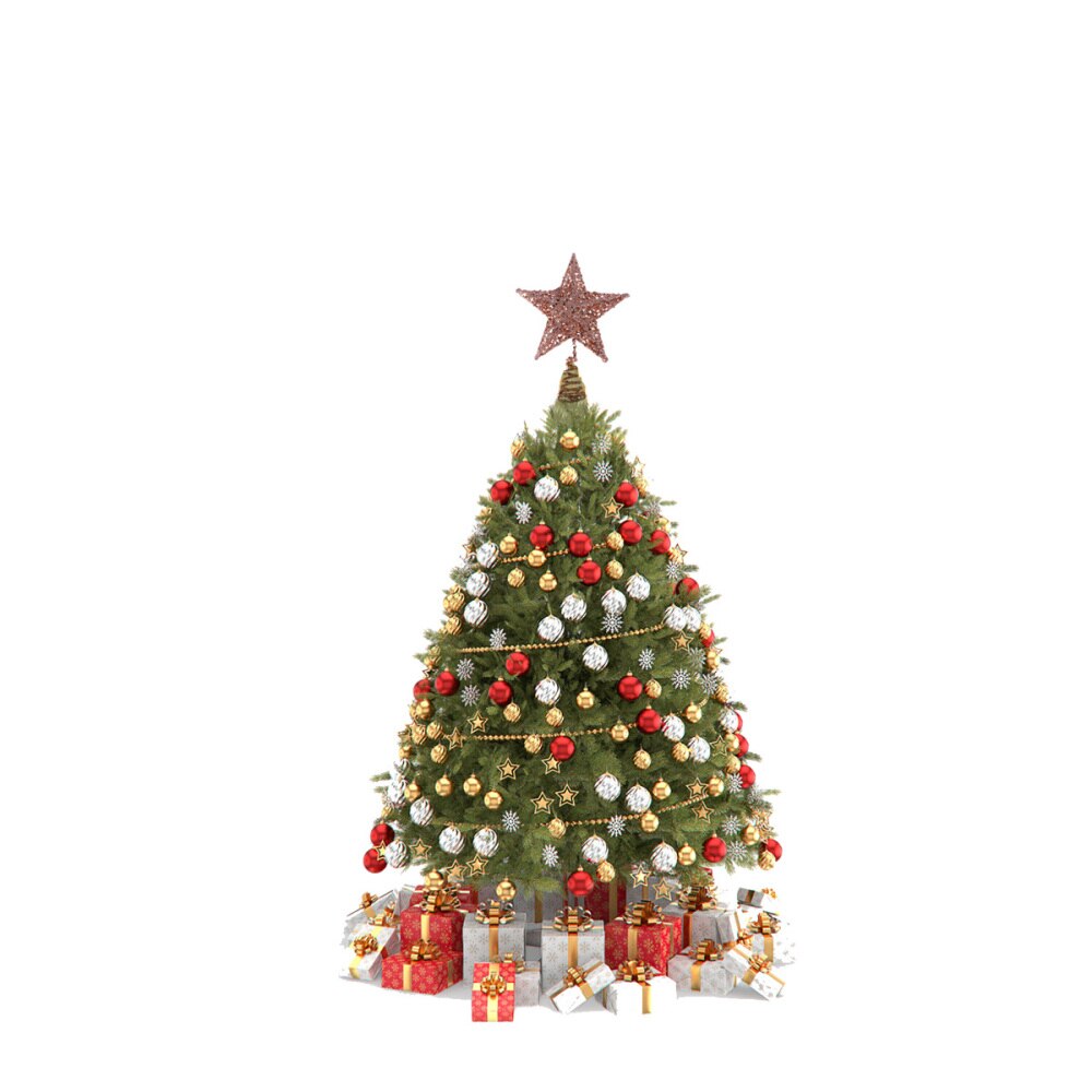 20Cm Kerstboom Iron Star Topper Glinsterende Kerstboom Decoratie Ornamenten (Rose Goud)