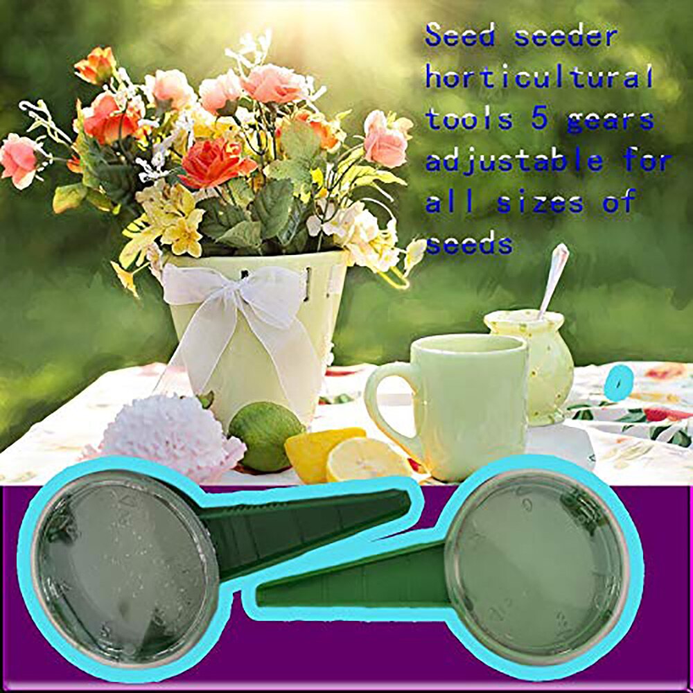 Planter seeder Garden Plant Seed Dispenser Sower Planter Seed Dial 5 In 1 Adjustable Size Disseminator Sower Planter Starter