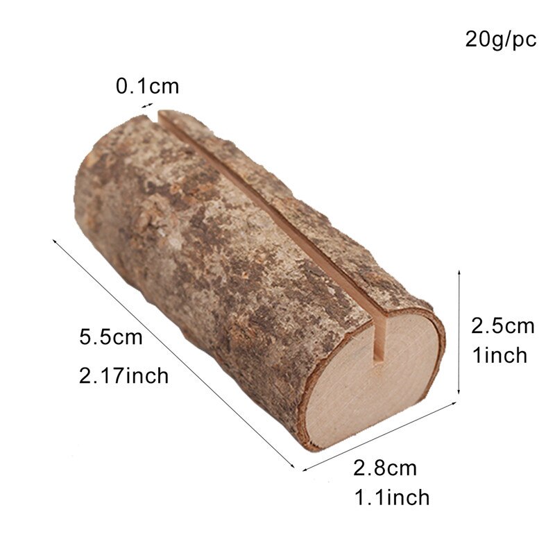 10pcs Wedding Place Wooden Card Holders Table Number Stands for Wedding Table Name Number Business Card Holder Decorations