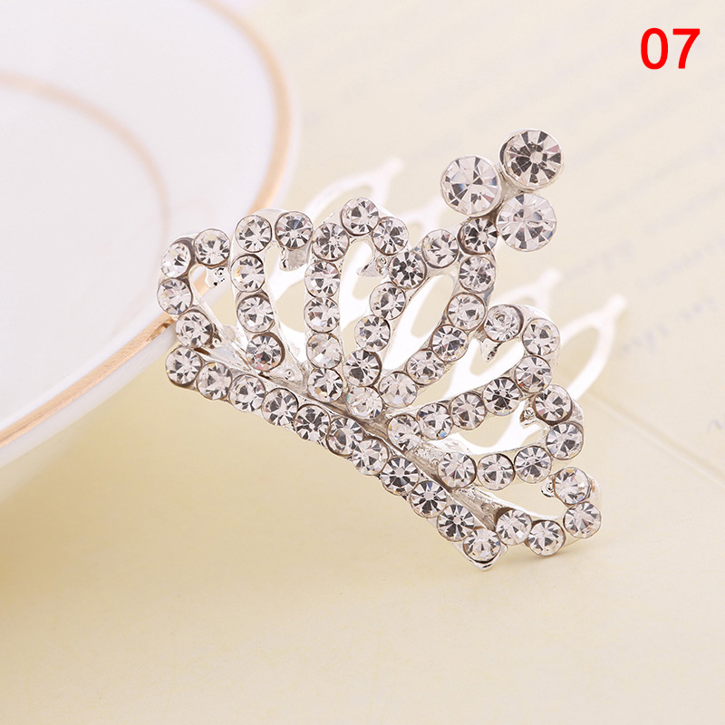 Mini Tiara pinzas para el cabello princesa corona peine accesorios para disfraz para princesa niñas niños TT @ 88