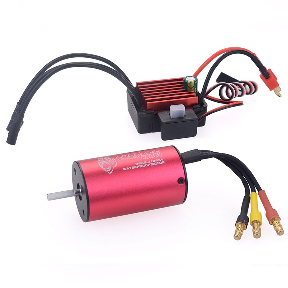 Waterproof 2845 3100KV Brushless Motor w/35A ESC for Traxxas HSP 1/12 RC Monster Buggy Off road Crawler Accessories