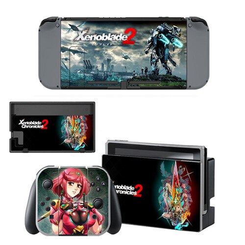 Xenoblade Chronicles 2 piel etiqueta engomada vinilo para conmutador nintendo pegatinas pieles para Nintend interruptor NS consola de mandos Joy-Con: YSNS1019