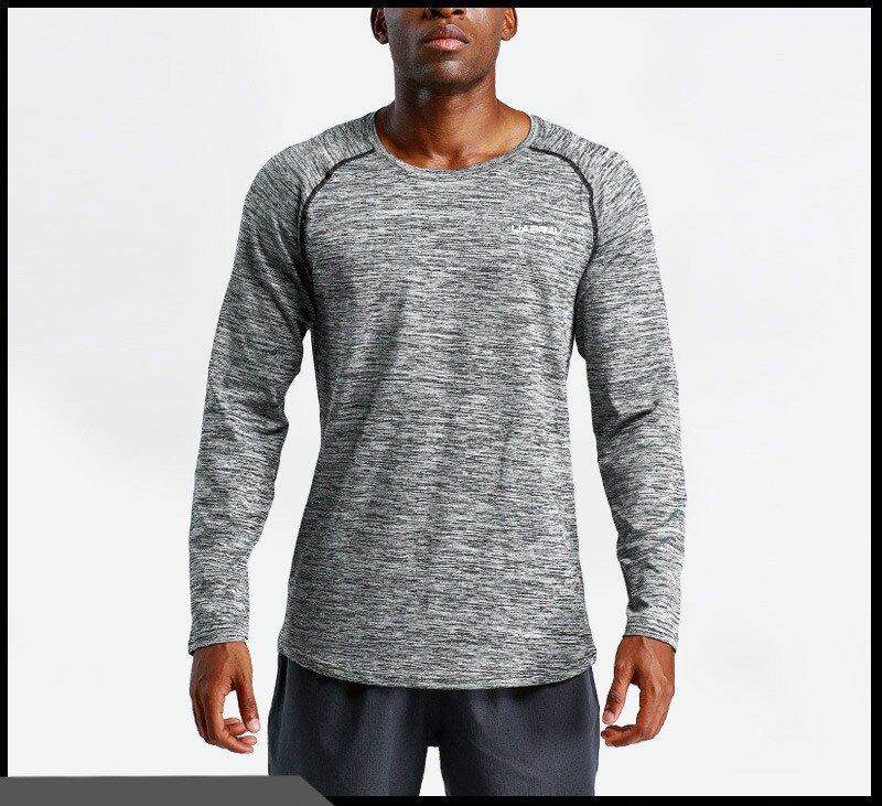 Abv sport fitness tøj langærmet løst basketball slid udendørs sports løbe skjorte stil hurtigttørrende tøj