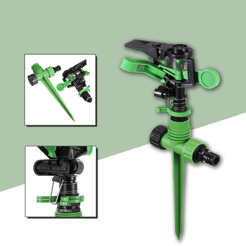 360 rotierenden Wasser Streuen Garten Rasen Impuls Düse Bewässerung Werkzeug Pin Puls Typ Abs + Pp Hight Druck Lange Palette