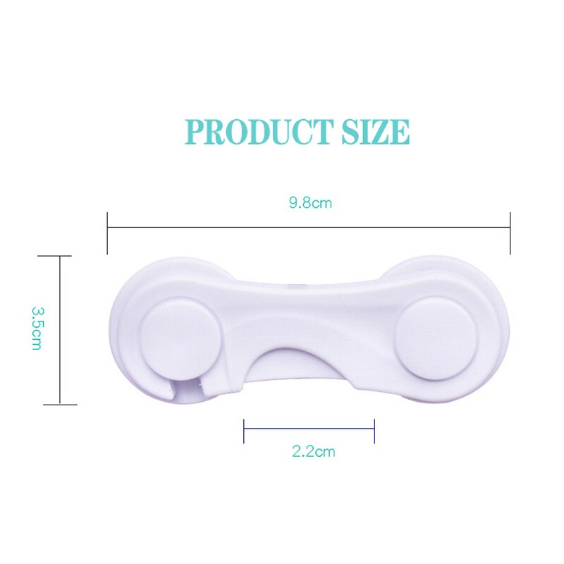 2Pcs/Lot Child Cabinet Lock Home Protection Of Children Locking Doors For Children's Safety Kids Plastic Protection Safety Lock