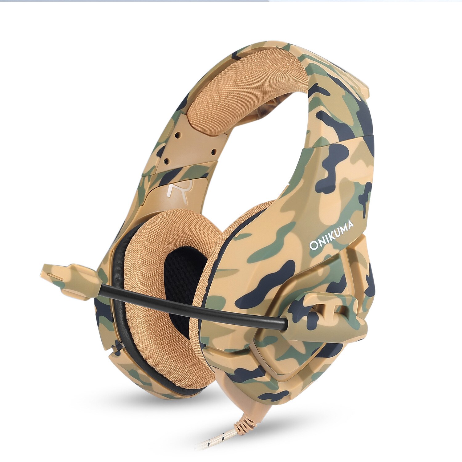 Grensoverschrijdende onikuma oortelefoon K1 camouflage oortelefoon pc PS3 PS4 game headset Xbox Op: Rood