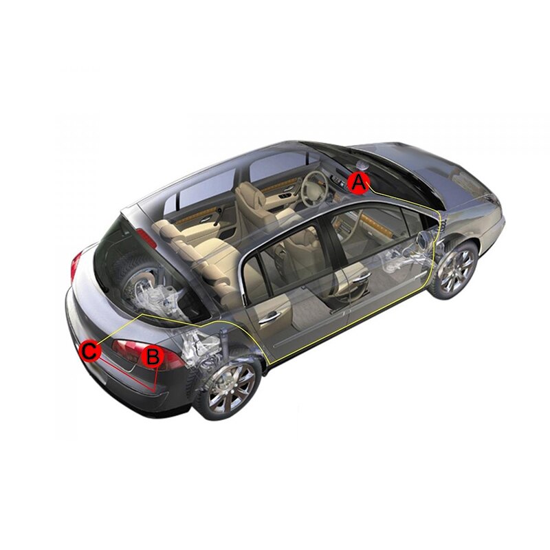 Car Reversing Rear View Camera For Volkswagen Skoda Jing Rui / Santana / POLO (3C) / Tiguan / Touareg / Passat WF