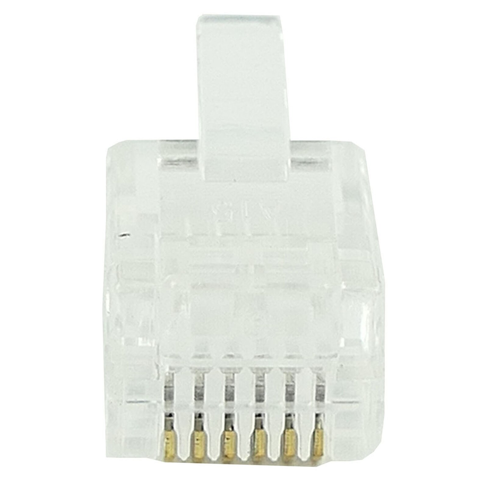 BeMatik-RJ12 male 6P6C phone connector for crimp in 25 piece package