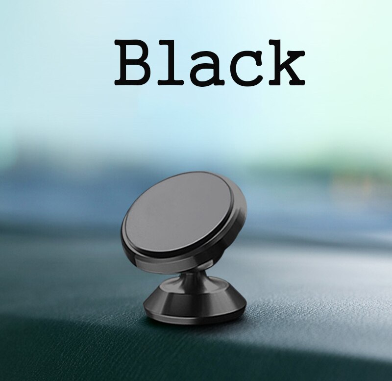 IKSNAIL Magnetische Auto Telefoon Houder Stand Voor iphone Samsung Universal Auto Dashboard Mount Mobiele Telefoon Stand Magneet GPS Houder: Black