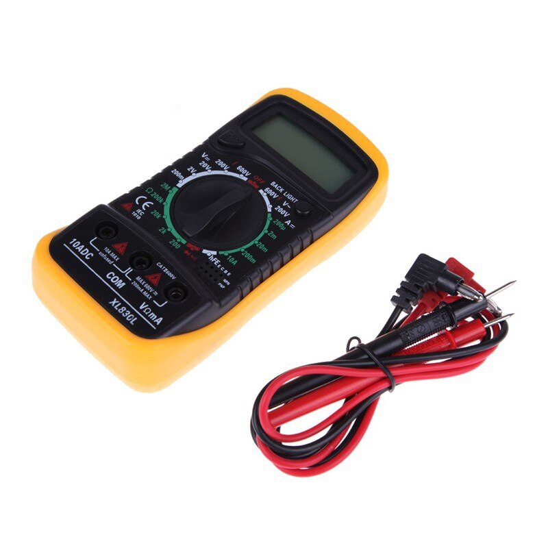 Flexsteel Backlight Digital LCD Multimeter Voltmeter Ammeter XL830L AC DC Ohmeter Meter Volt Tester Temperature Measurement