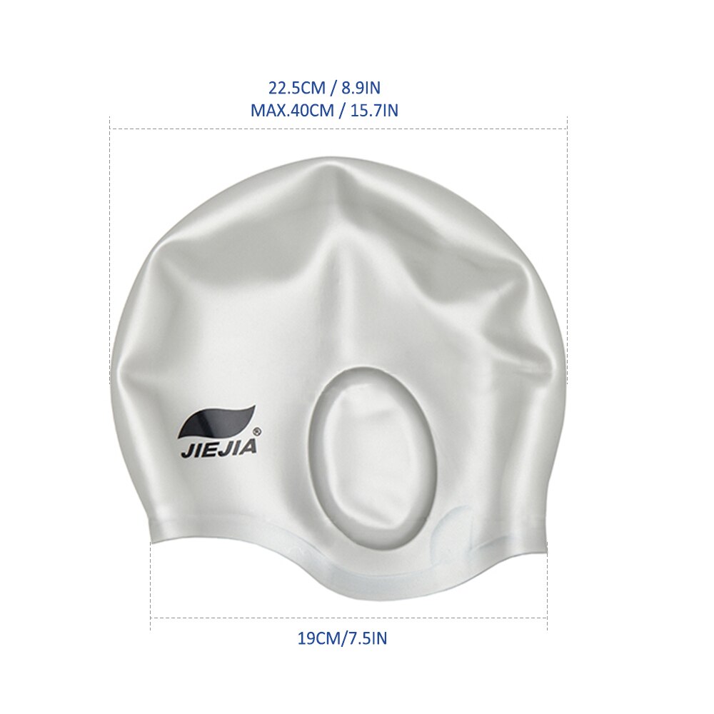 Gorro de natación de silicona 3D, protección ergonómica para los oídos, con Clip para la nariz y tapones para los oídos, unisex
