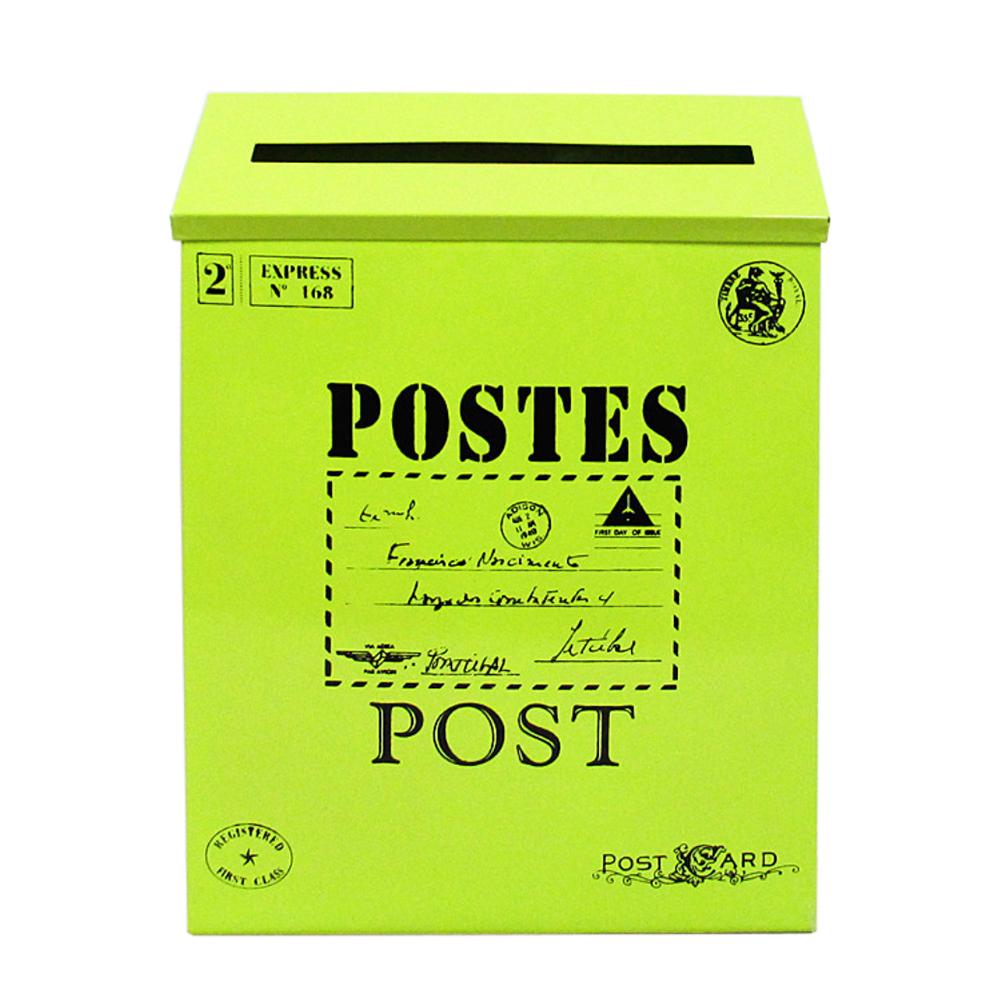Vintage retro metalliset postilaatikot seinälle kiinnitettävä postilaatikko postilaatikko ämpäri sanomalehti postilaatikko posti puutarhakoristeet puutarhatarvikkeet