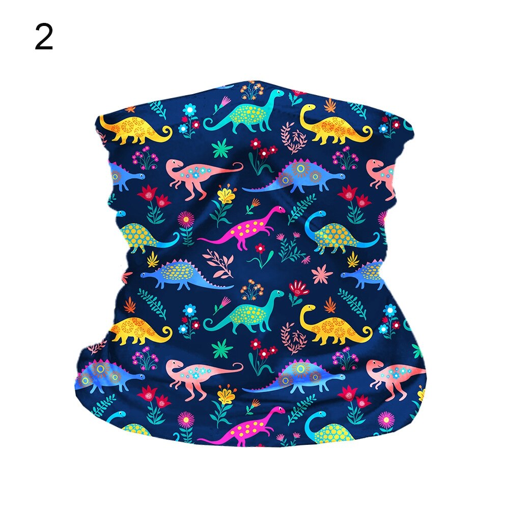 Hængende øre børn hoved ansigt hals gamacher tube bandana tørklæde udendørs cykeltilbehør med usynlig lomme: 02- uden hængende øre